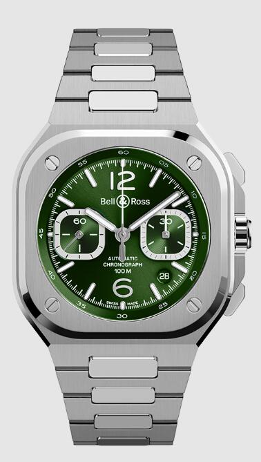 Bell & Ross BR 05 CHRONO GREEN STEEL BR05C-GN-ST/SST Replica Watch